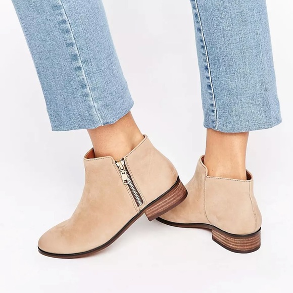 Aldo Shoes Aldo Julianna Brown Leather Side Zip Short Ankle Boots Womens Sz 5 Poshmark